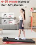 Portable Electric Incline Walking Pad Treadmill