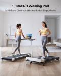 Toputure Walking Pad Treadmill, 9% Incline, Desk-friendly
