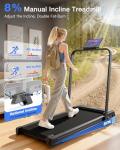 Folding Motorized Treadmill with Adjustable Speed
