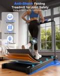 Folding Motorized Treadmill with Adjustable Speed