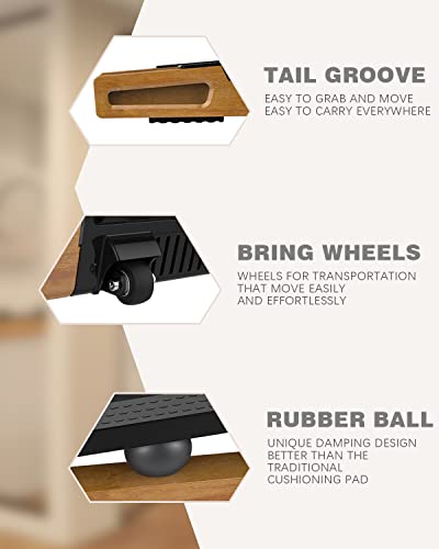 Luxury Wood Finish Bluetooth Treadmill with Incline Adjustment