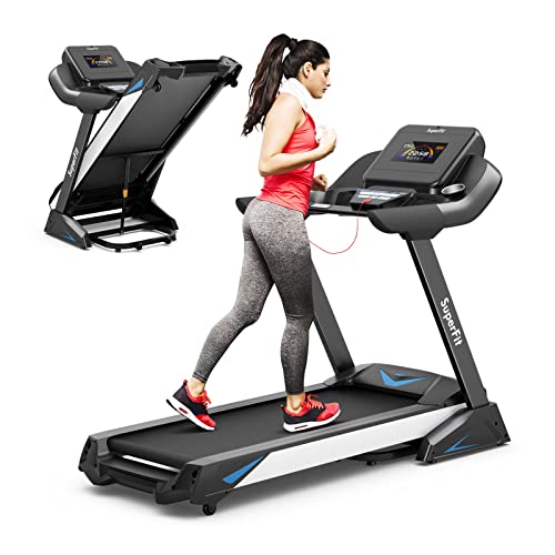 COSTWAY 4.75HP Folding Treadmill with Auto Incline