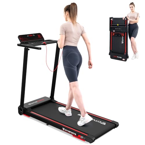 XEO HOME Treadmill Folding Treadmills For Home Gym office Foldable Indoor  Space Saving Cardio Fitness Workout LCD Pad Mobile & Water Bottle Holder  Best Running Walking & Jogging Electric Machines : 