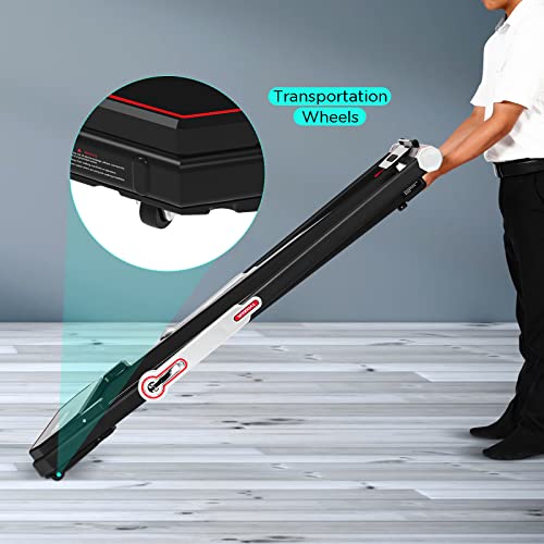 Tvdugim Foldable Treadmill, 2.5HP, Wide Running Belt