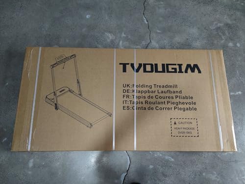 Tvdugim Foldable Treadmill, 2.5HP, Wide Running Belt