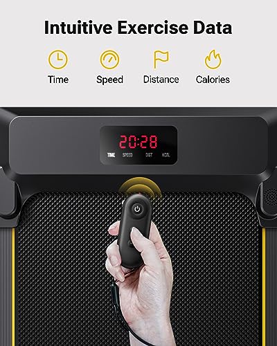 UREVO Compact Under Desk Treadmill with Double Shock Absorption