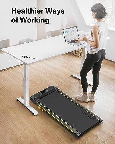 UREVO Compact Under Desk Treadmill with Double Shock Absorption