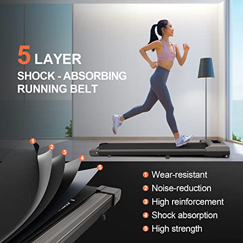 Compact, Ultra Slim Treadmill for Home/Office Fitness Exercise