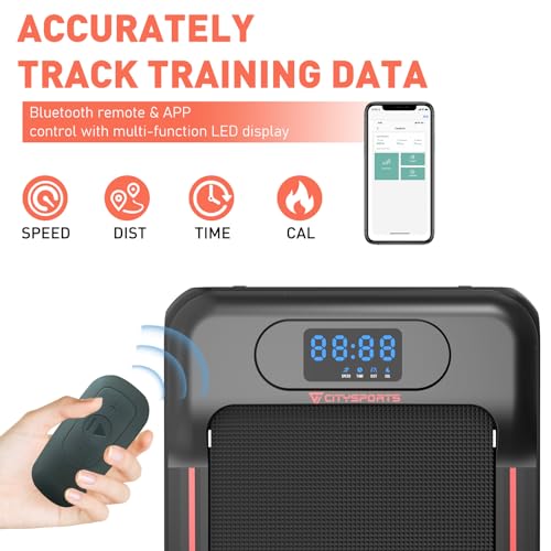 CITYSPORTS Portable Under Desk Treadmill with Remote Control