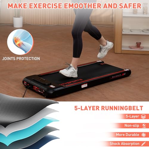 CITYSPORTS Portable Under Desk Treadmill with Remote Control