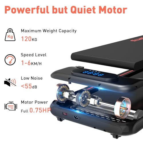 CITYSPORTS Portable Under Desk Treadmill with Remote Control