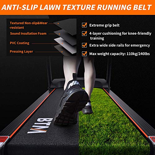 BTM W501 Electric Treadmill - USB, Speakers, 12KM/H