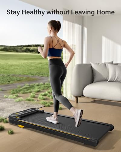 Compact UREVO Treadmill with Double Shock Absorption