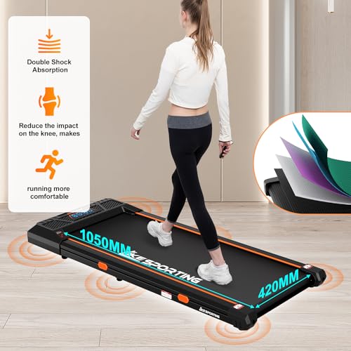 LIKESPORTING Under Desk Treadmill with Bluetooth Speaker