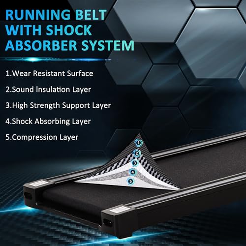 HOMCOM Folding Treadmill, 1.85HP Machine 12KM/H 12 Pre-Programs
