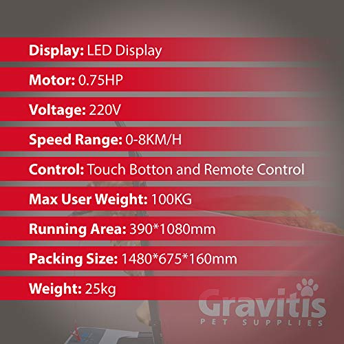 Gravitis Dual Purpose Electric Treadmill for Dogs & Humans