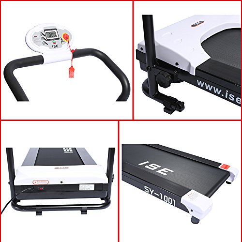 ISE Folding Electric Treadmill, Motorized 10 km/h, Silent