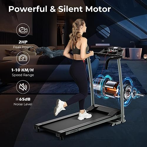 COSTWAY Foldable Treadmill with 12 Preset Programs