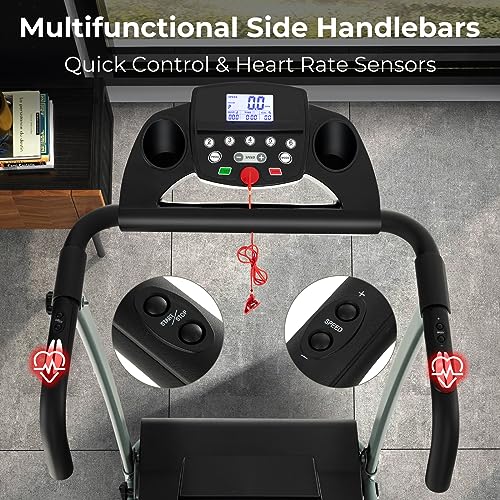 COSTWAY Foldable Treadmill with 12 Preset Programs