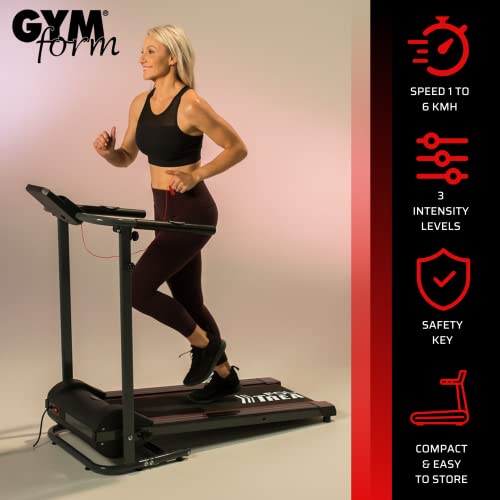 Foldable Home Treadmill: GYMFORM SLIM, LCD, Fitness Programs