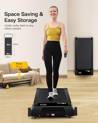 Portable Under Desk Treadmill with Bluetooth & LED Display
