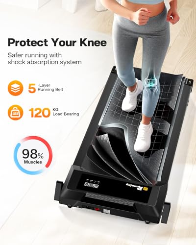 Portable Under Desk Treadmill with Bluetooth & LED Display
