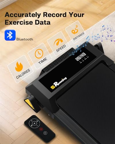 Portable Under Desk Treadmill with Bluetooth & LED Display