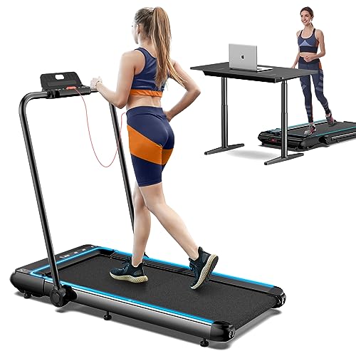 Foldable Treadmill Powerful Motor Shock Absorption Belt