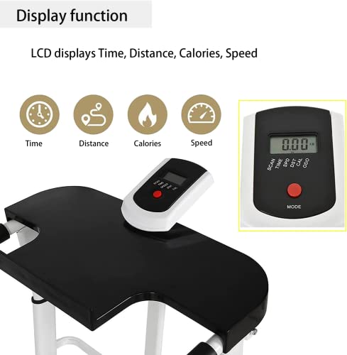 Homelikesport Foldable Manual Walking Treadmill for Home Fitness