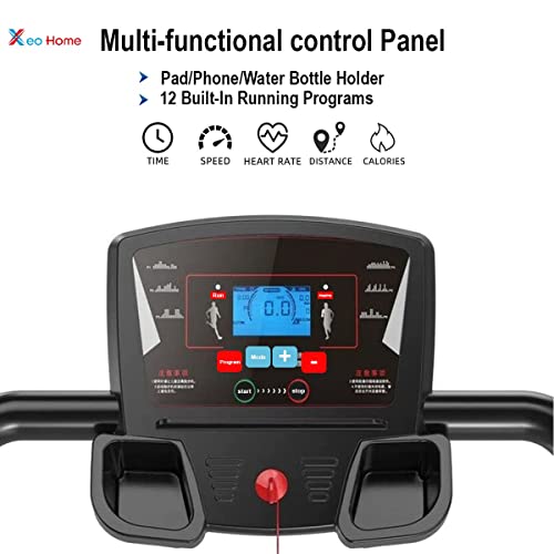 XEO HOME Folding Treadmill for Home Gym