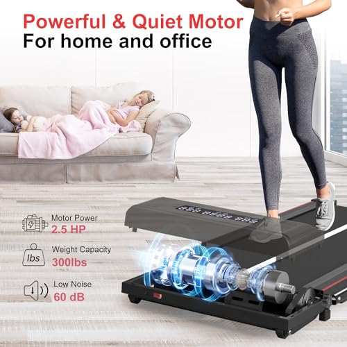 Folding 2-in-1 Bluetooth Treadmill with LED Display