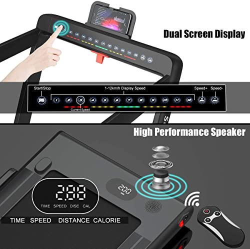 COSTWAY 2 in 1 Under Desk Treadmill