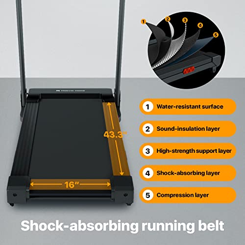 Home Treadmill with Incline, Bluetooth & LED Monitor