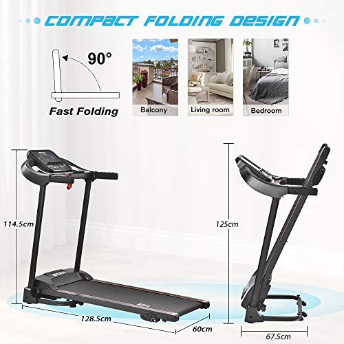 Home Electric Treadmill with MP3 & Pre-Programs