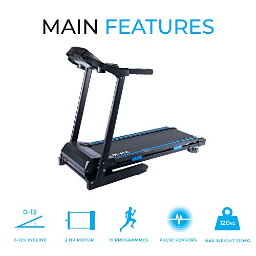 Fit4home Electric Treadmill with Automatic 12% Incline