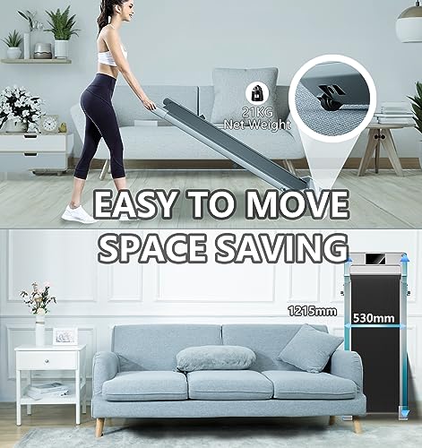 CANMALCHI Foldable Under Desk Treadmill, Adjustable Speed, Portable
