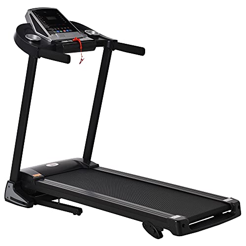 HOMCOM Folding Treadmill with Manual Incline & LED Display