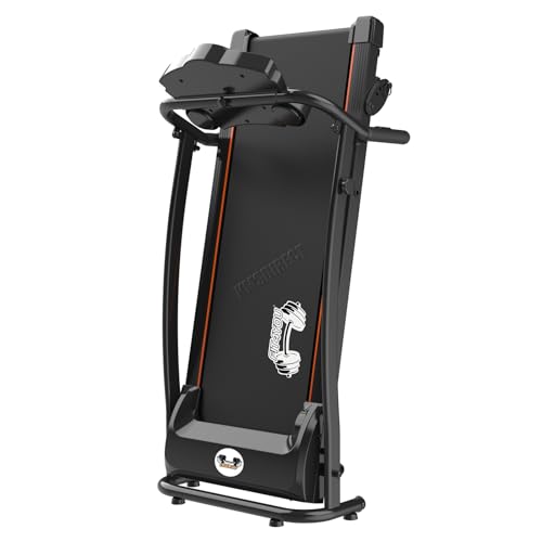 FIT4YOU Folding Motorized Treadmill with Free Waist Plate