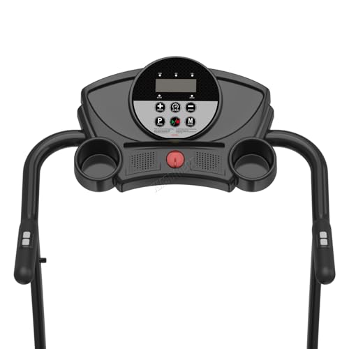 FIT4YOU Folding Motorized Treadmill with Free Waist Plate