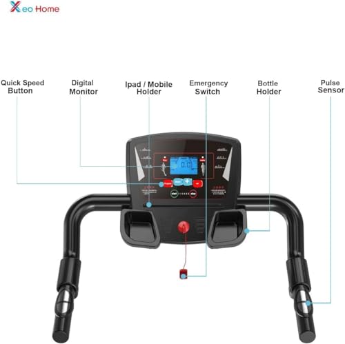 XEO HOME Foldable Treadmill: Space-Saving Cardio Fitness