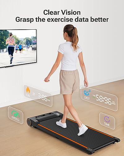 Compact UREVO Treadmill with Remote Control & LED Display