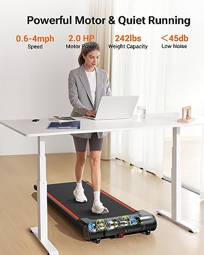 Compact UREVO Treadmill with Remote Control & LED Display