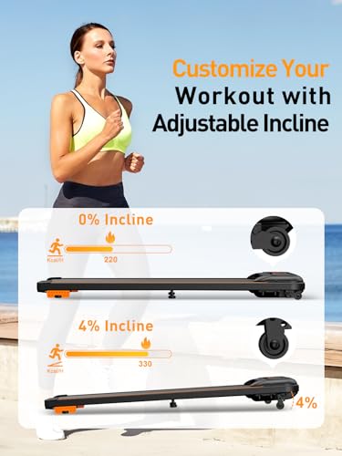 Under Desk Treadmill - 2.5HP Incline Running Machine
