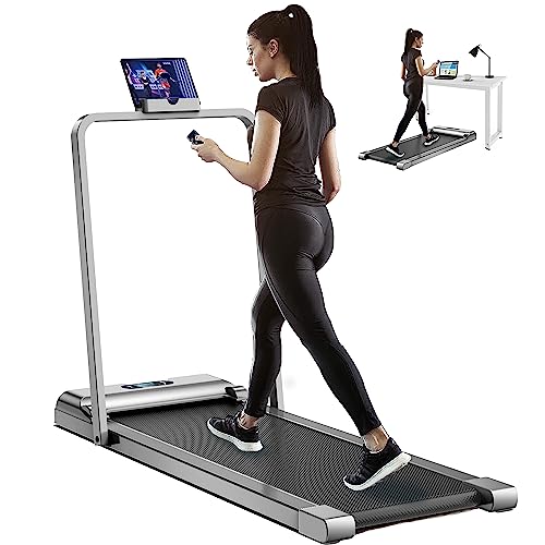 AJUMKER Foldable Treadmill for Home Fitness