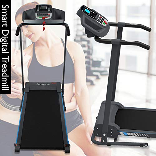 SereneLife Folding Electric Treadmill - Motorized Running Machine