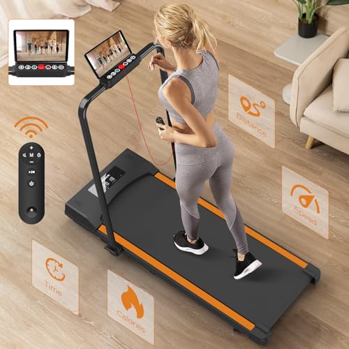 Compact Folding Treadmill with Widened Running Belt