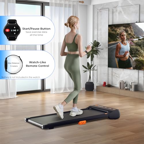 COSTWAY 2-in-1 Under Desk Treadmill with Remote Control