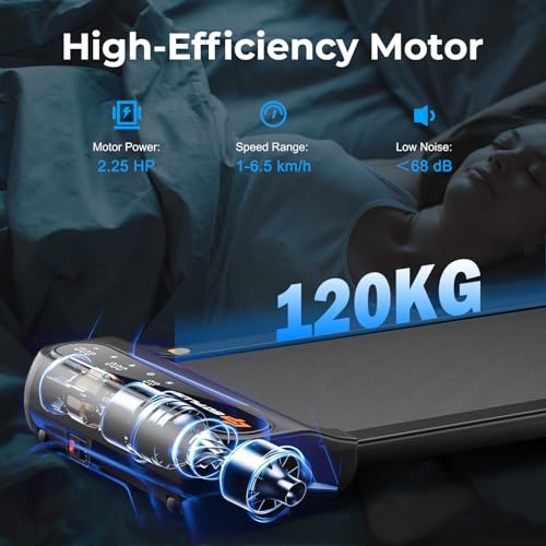 COSTWAY 2-in-1 Under Desk Treadmill with Remote Control