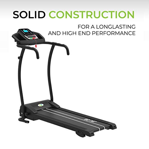 FIT4HOME Electric Treadmill Black JK06 Foldable Running Machine