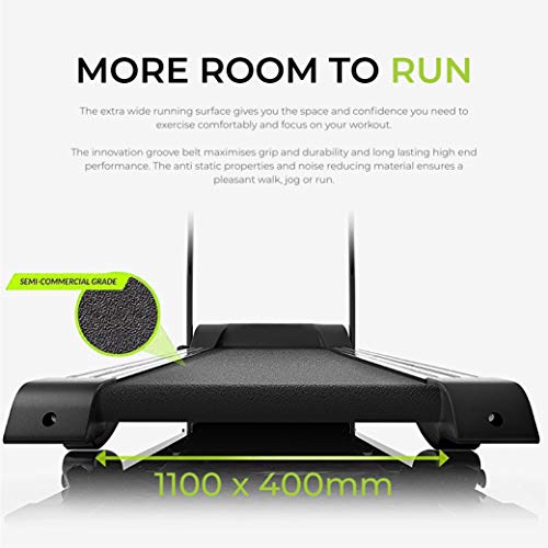 FIT4HOME Electric Treadmill Black JK06 Foldable Running Machine